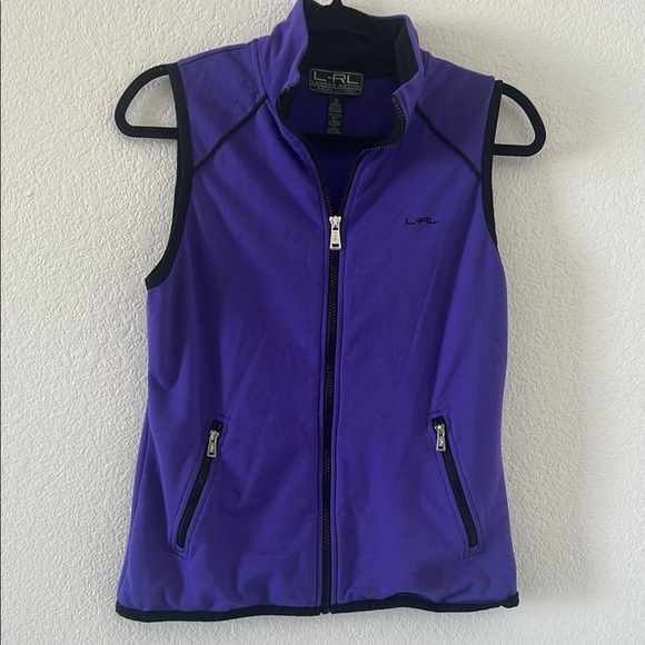 Ralph Lauren vest Active Purple Zip-Up Vest - Picture 1 of 9